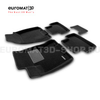 Текстильные 3D коврики Euromat3D Business в салон для Nissan X-Trail (T31) (2007-2014) № EMC3D-003721
