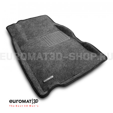 Текстильные 3D коврики Euromat3D Business в салон для Opel Antara (2007-2016) № EMC3D-003816G Серые