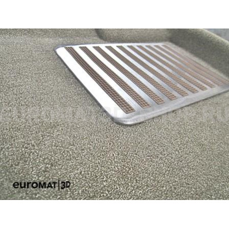 Текстильные 3D коврики Euromat3D Lux в салон для Audi Q5 (2008-2016) № EM3D-001104T Бежевые