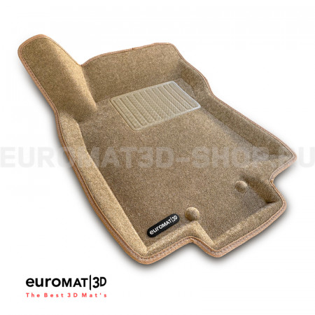 Текстильные 3D коврики Euromat3D Business в салон для Nissan X-Trail (T32) (2015-2020) № EMC3D-003724T Бежевые Текстильные 3D коврики Euromat3D Business в салон для Nissan X-Trail (T32) (2015-2020) № EMC3D-003724T Бежевые
