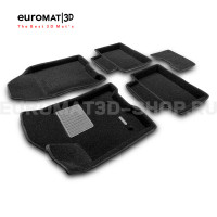Текстильные 3D коврики Euromat3D Business в салон для Lada Vesta (2015-) № EMC3D-005308