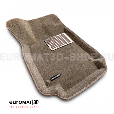 Текстильные 3D коврики Euromat3D Lux в салон для Audi A6 (2011-2018) № EM3D-001107T Бежевые Текстильные 3D коврики Euromat3D Lux в салон для Audi A6 (2011-2018) № EM3D-001107T Бежевые