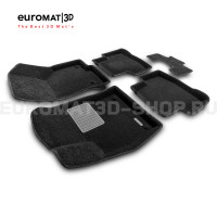 Текстильные 3D коврики Euromat3D Business в салон для Skoda Karoq (2020-) № EMC3D-004501