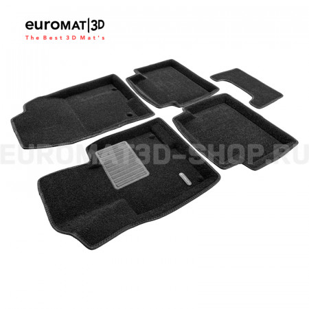 Текстильные 3D коврики Euromat3D Premium в салон для Mazda CX-5 (2017-) № EMPR3D-003414