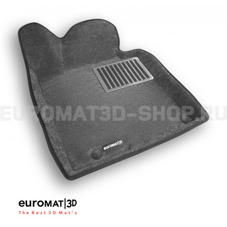 Текстильные 3D коврики Euromat3D Lux в салон для Hyundai i30 (2012-2018) № EM3D-002706G Серые