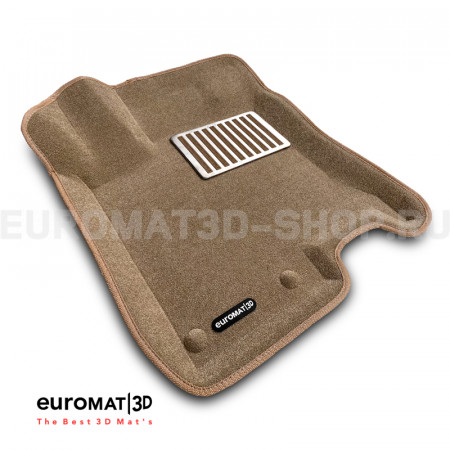 Текстильные 3D коврики Euromat3D Lux в салон для Nissan Qashqai (2007-2013) № EM3D-003714T Бежевые Текстильные 3D коврики Euromat3D Lux в салон для Nissan Qashqai (2007-2013) № EM3D-003714T Бежевые