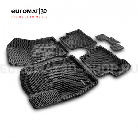 3D коврики Euromat3D EVA в салон для Skoda Karoq (2020-) № EM3DEVA-004501