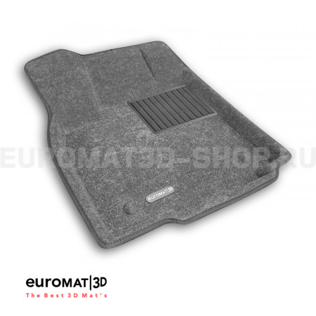 Текстильные 3D коврики Euromat3D Business в салон для Volkswagen Talagon (2021-) № EMC3D-005421G Серые