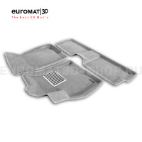 Текстильные 3D коврики Euromat3D Lux в салон для Chery Tiggo 7 PRO (2019-) № EM3D-001421S Светло-серые